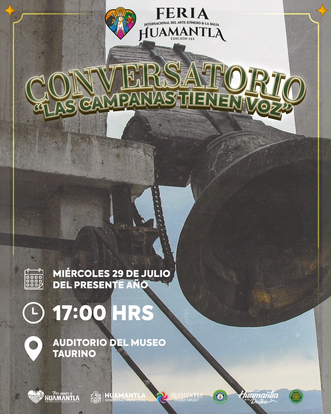 Huamantla fortalece su identidad cultural con el conversatorio 'Las Campanas Tienen Voz'